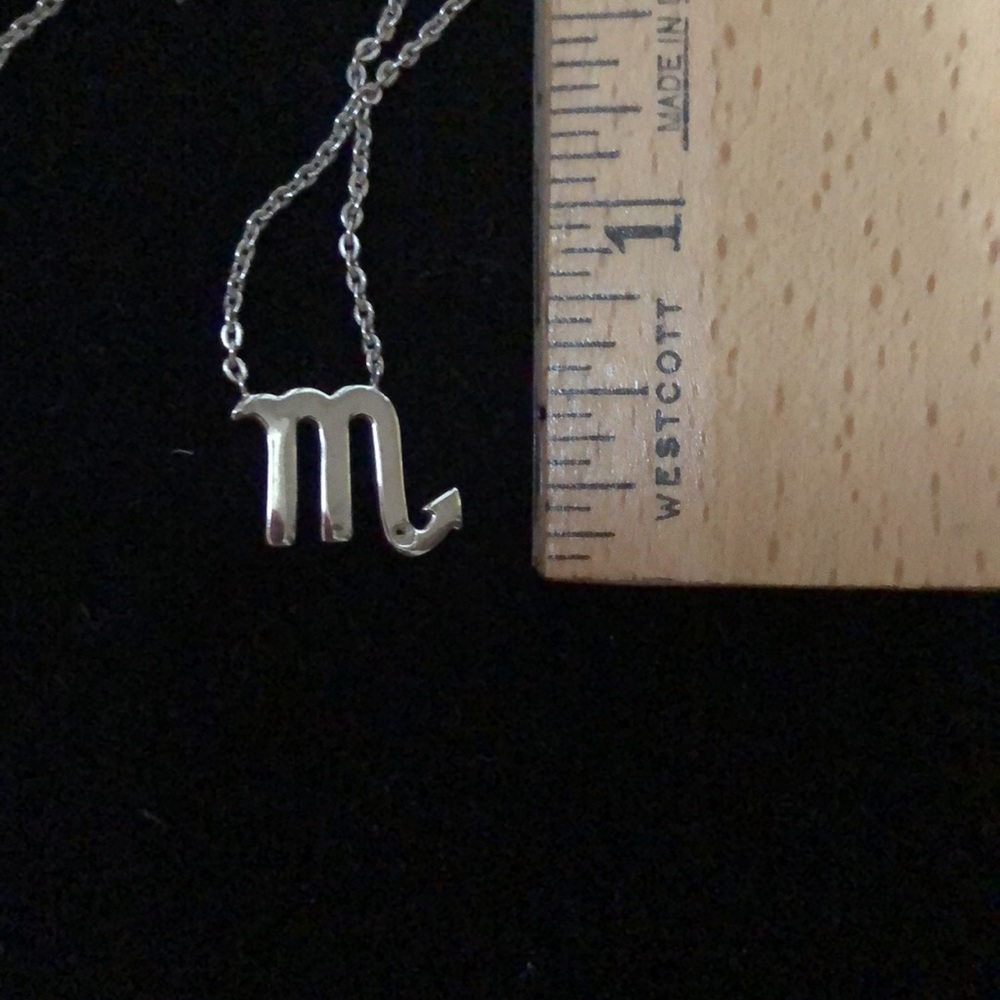 โ๏ธ Scorpio Sterling Silver Zodiac necklace. - Picture 2 of 3